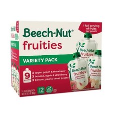 Beech-Nut Fruities Baby Food Pouch Variety Pack - 3.5oz/9ct
