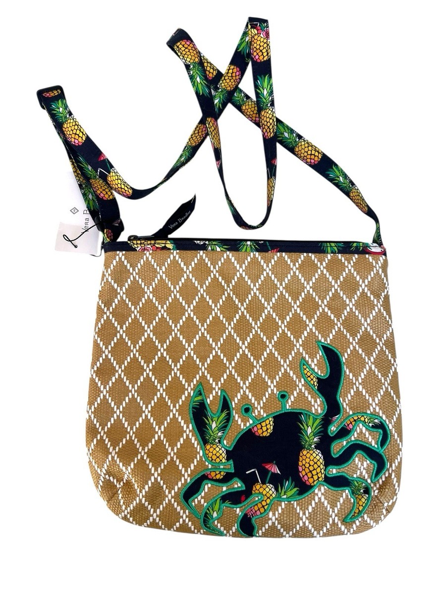 NWT Vera Bradley Beach Crossbody - Toucan Party Pineapple Crab