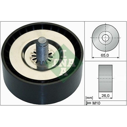 Umlenk /FüHrungsrolle Keilrippenriemen Schaeffler INA 532 0736 10 FüR Opel-image