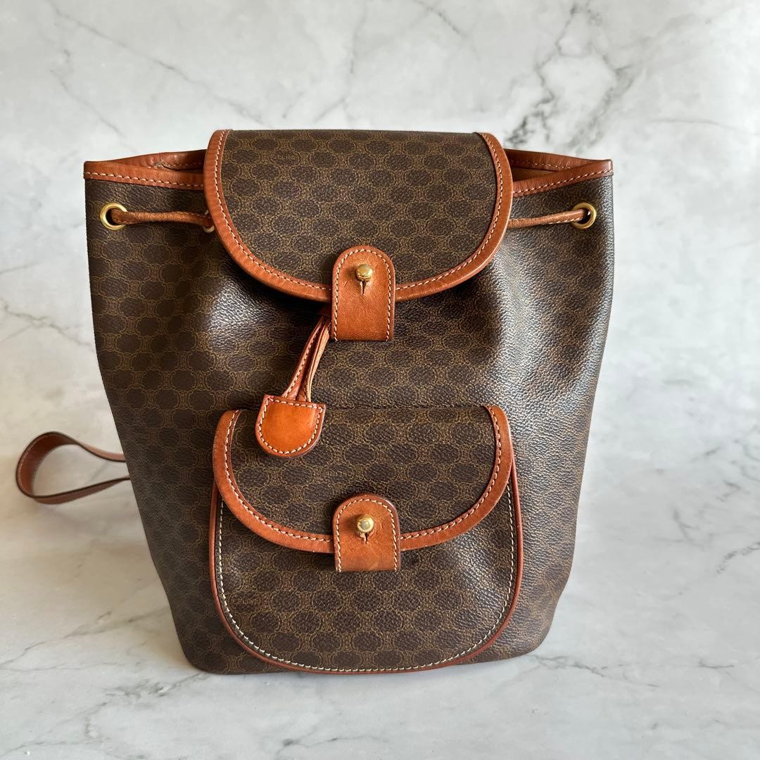 CELINE Celine Macadam Pattern Mini Backpack 90s V… - image 1