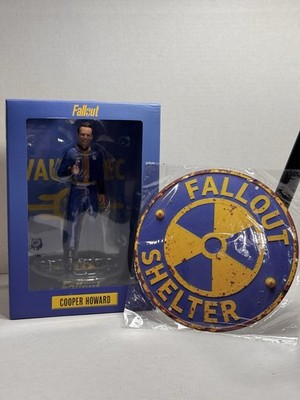 Fallout (TV Series) Cooper Howard Vault-Tec Suit 8'' New Sealed + Metal Sign