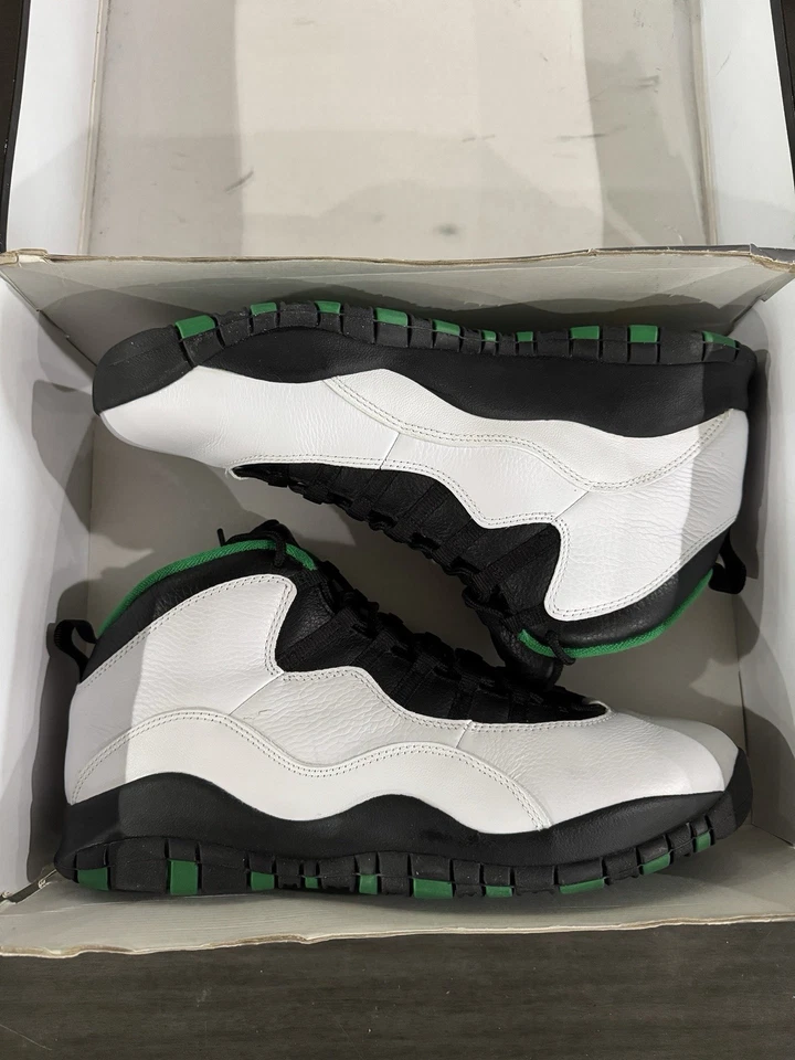 Nike Air Jordan 10 Retro Seattle Super Sonics Verde Pino 310805-137 Para hombres Talla Foto 2 de 4