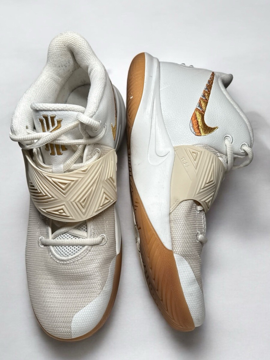 Nike Kyrie Irving Flytrap 3 EP 'White Metallic Gold' Men's Size 12