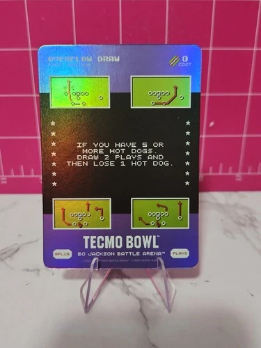 BO JACKSON BATTLE ARENA TECMO BOWL OVERFLOW DRAW BONUS PLAY FOIL SP BPL15