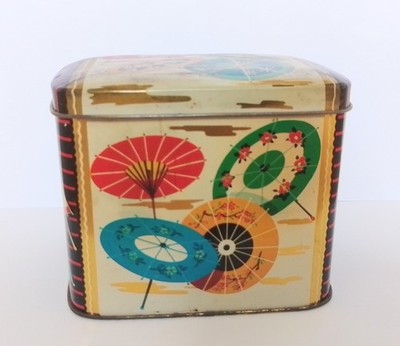 Twining Teedose Chinesisches Muster Vorratsdose 50er Jahre Selten Fund Vintage Retro