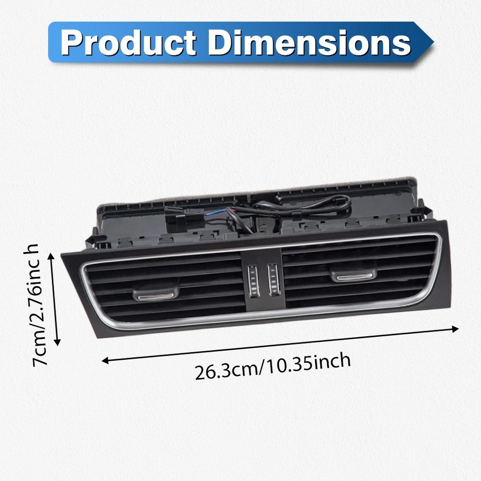 For Audi A4 B8 2008-2012 CAir Conditioning PANEL Air Outlet Assembly 8KD820951 Foto 2 de 4