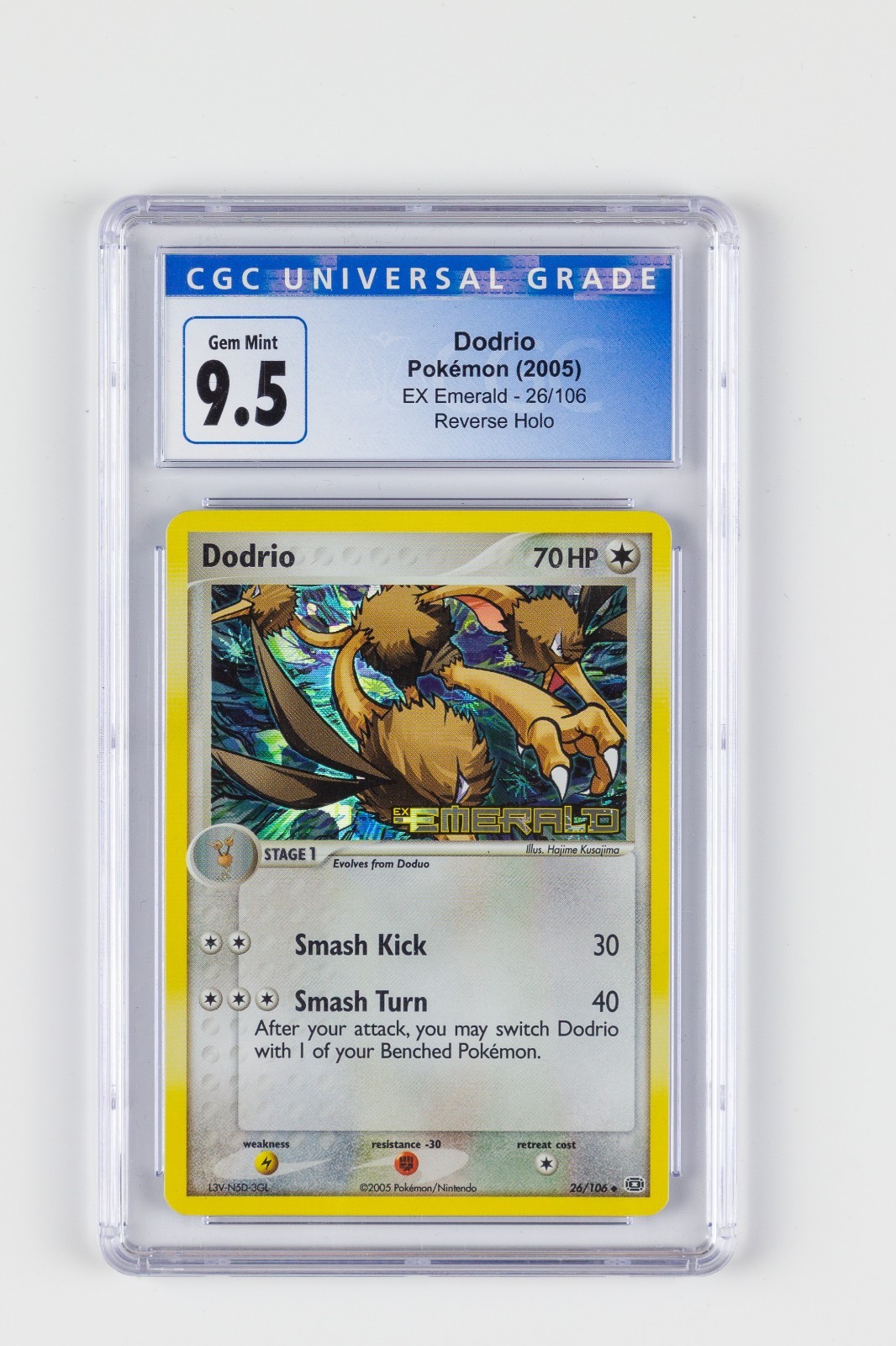 Dodrio 26/106 Emerald Reverse Holo Graded CGC 9.5