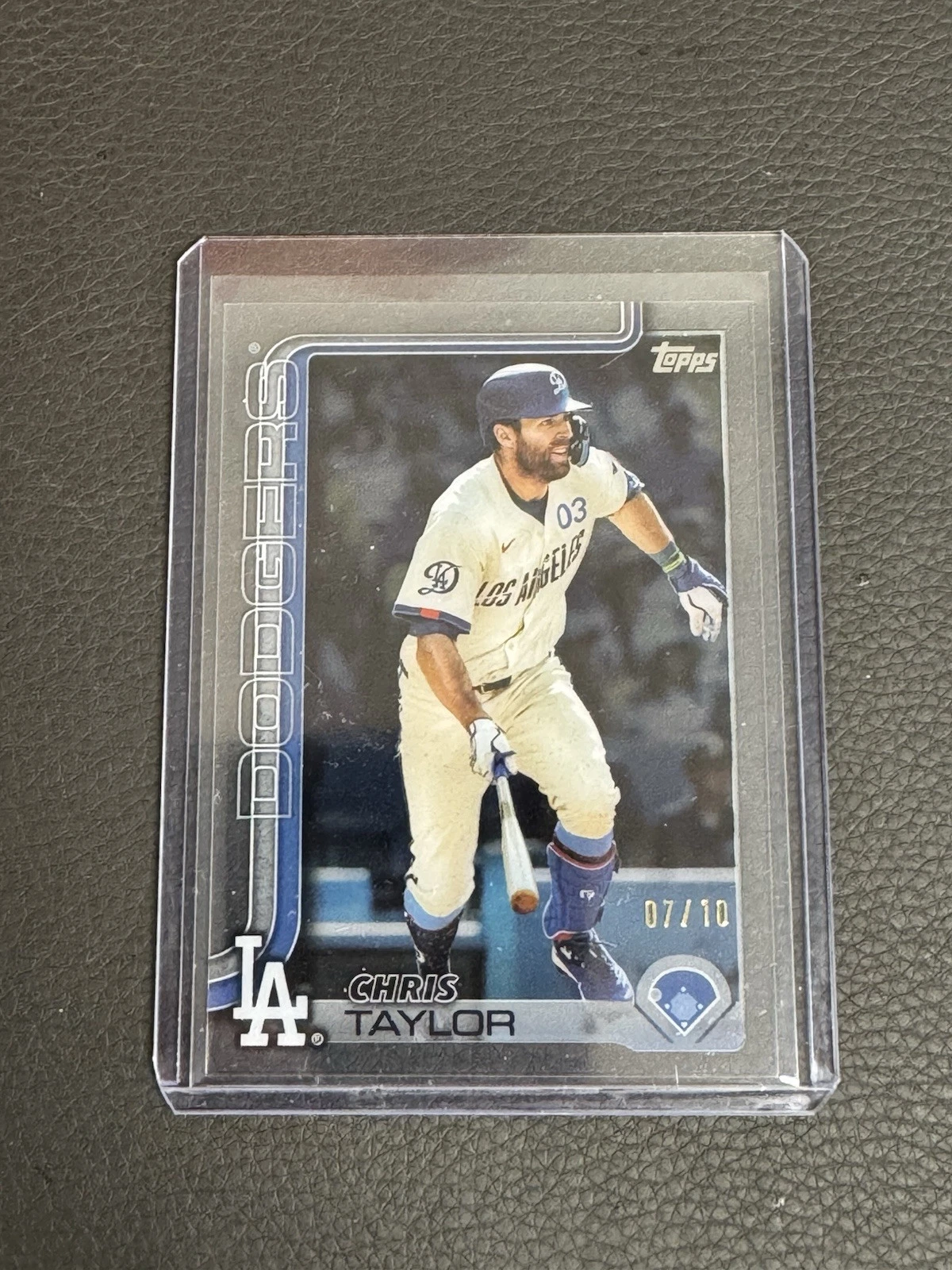 2025 Topps Chris Taylor #'d /10 Clear Acetate #53 Dodgers