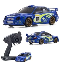 NEW Kyosho MINI-Z AWD Ready Set Subaru Impreza WRC 2002 Blue Racing Car