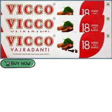 Vicco Vajradanti Toothpaste- 200g (Pack of 3) new best seller