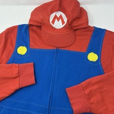 Super Nintendo World Mario Zip Up Hoodie Adult Size Large Universal Studios