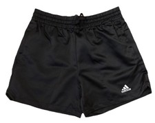 New M Adidas Originals Satin Xpress Shorts Running Soccer Black White IB8396 Men