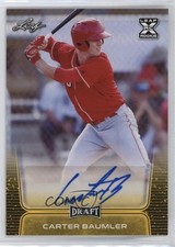 2020 Leaf Draft Auto Gold Carter Baumler #BA-CB2 Auto 0zp0