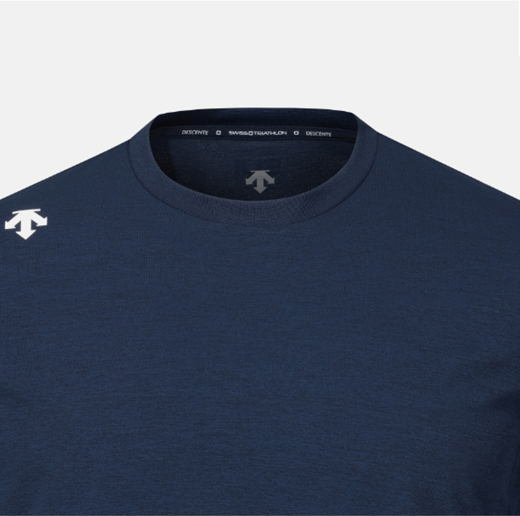 DESCENTE Swiss Triathlon Long-Sleeve T-Shirt NAVY ASIAN FIT | eBay