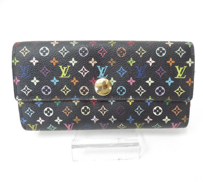 LOUIS VUITTON Monogram Multicolor Portefeuille Sarah Long Wallet F#51599