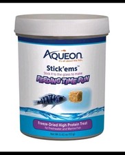 Aqueon Stick Ems Freeze Dried Fish Treats High Protein Interactive Feeding