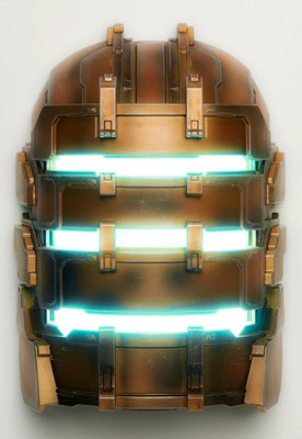 Dead Space Isaac Clarke Helmet Wall Sculpture Decor Figure LED Light Up NEW