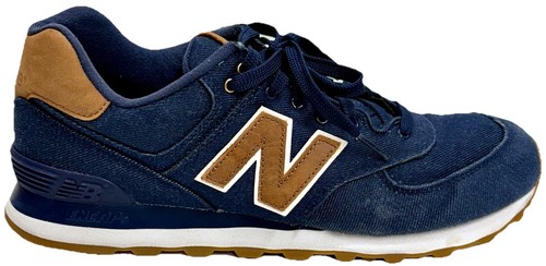 New Balance 574 Classics 15 Ounce Canvas Denim Black Brown  display picture 3
