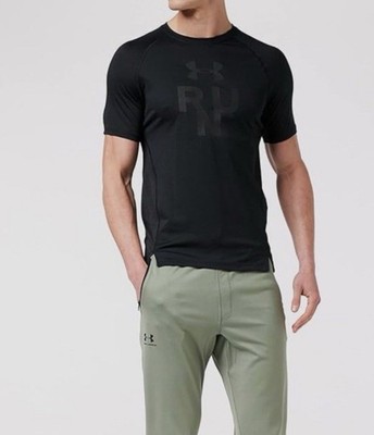 Under Armour Qualifier Glare Trainingsshirt Gr. XXL. Schwarze Premium Laufbekleidung