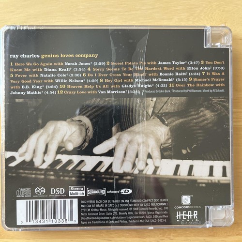 Ray Charles Genius Loves Company SACD Hybrid Unopened Import JAPAN - Picture 2 of 2