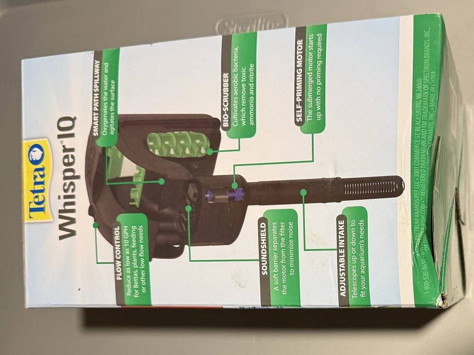 Tetra Whisper IQ Aquarium Fish Tank Power Filter w/StayClean technology - Image 2 of 4