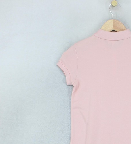 Vestido Polo Lacoste Niñas Talla 12 Años Rosa Informal Manga Corta Logo - Imagen 11 de 15