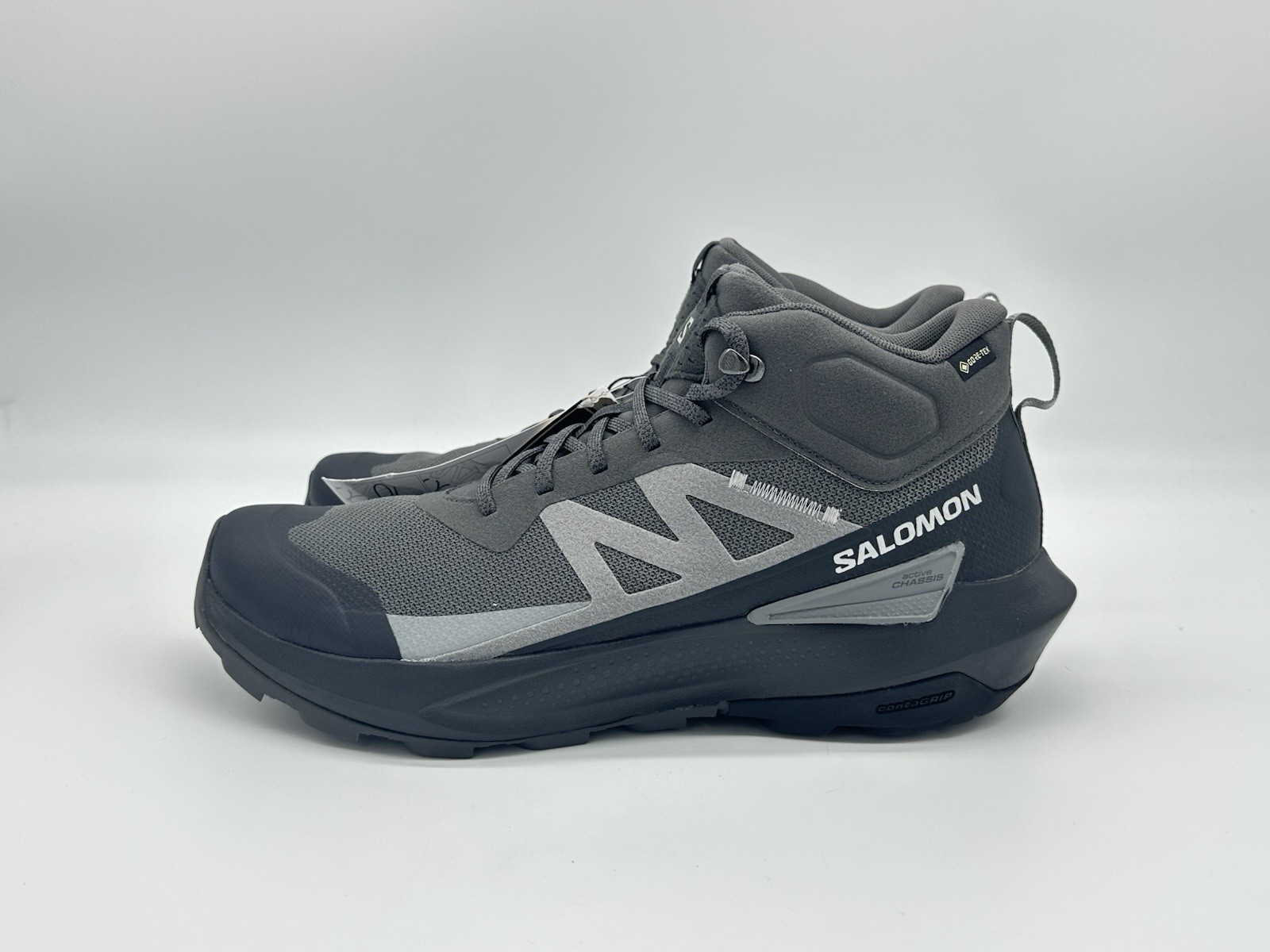 Scarpe da trekking Salomon Elixir Activ Mid GTX da uomo taglia 11 5 grigio nero 474568