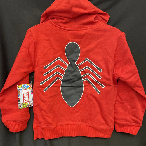 Marvel Amazing Spiderman Spidey Sense Graphic Red Hoodie Kids Size 5 Sweatshirt - Picture 2 of 4