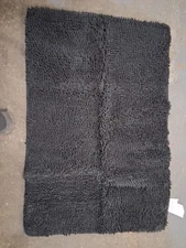 Gorilla Grip Black Bathroom Rug 1 Piece 36x24 Micro Fiber 449 