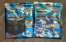 Two Jumbo book Covers XXL Blue And Black - Brand New In Package