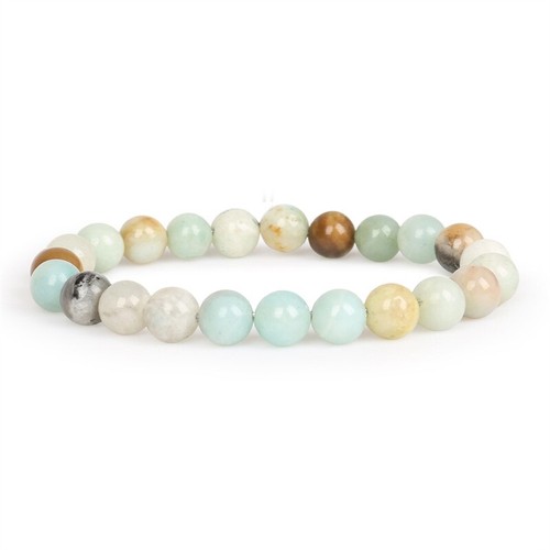 Quartz Gemstone Bead Bracelet Synthetic Stretch Natural Reiki Jewellery Stone - Picture 34 of 49