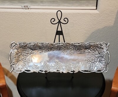 Arthur Court Grape Serving Tray, Good Vintage Condition