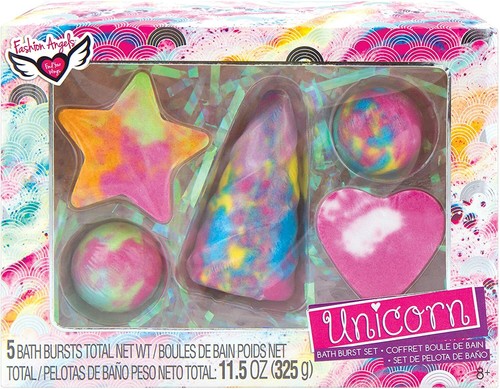 Moda Ángeles Unicornio Baño Ráfaga Set de Regalo (76972) 5 Bombas de Baño Temáticas Unicornio para - Imagen 1 de 2