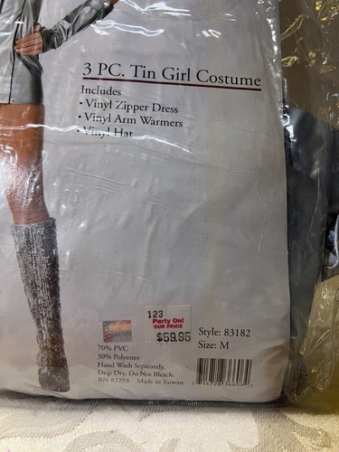 Leg Avenue SEXY Wizard of OZ Tin Girl 3 Pc Halloween Costume Size Med NEW (B78) - Picture 2 of 4