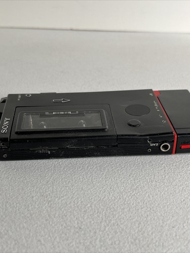 Grabadora micro casete Sony M-100B M-100 2 velocidades negra como está para las piezas - Imagen 2 de 6