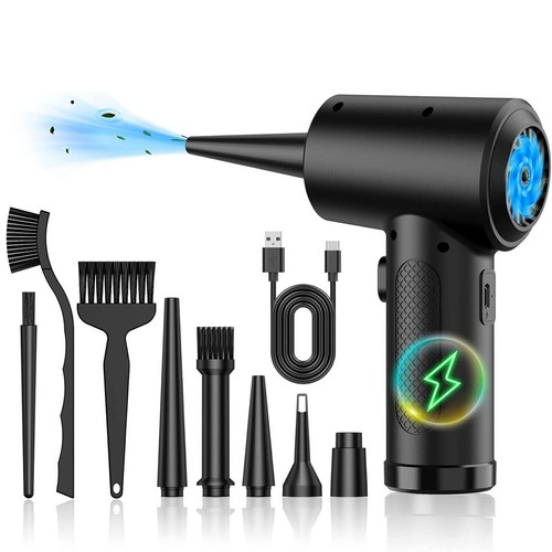 New 55000RPM Electric Cordless Mini Air Duster Blower for Computer Car Cleaning - Afbeelding 2 van 18