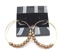 Alex And Ani Brass Ball Goldtone Hoop Earrings $58 on sale Alex And Ani Brass Ball Goldtone Hoop Earrings $58 on sale