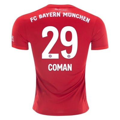 adidas FC Bayern Munich 2019-20 Home YOUTH Coman 29 Jersey ...