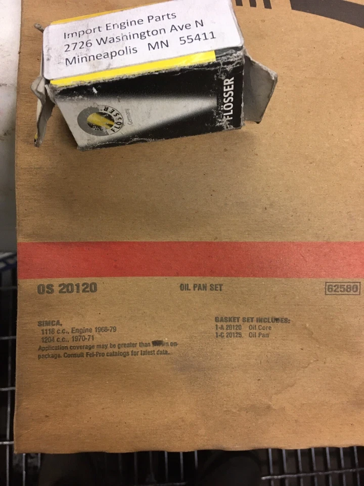 JUEGO DE JUNTAS DE CÁRTER DE ACEITE PARA SIMCA 1204 1204cc 74 mm OHV 1970-1971 OS20120 Foto 3 de 3