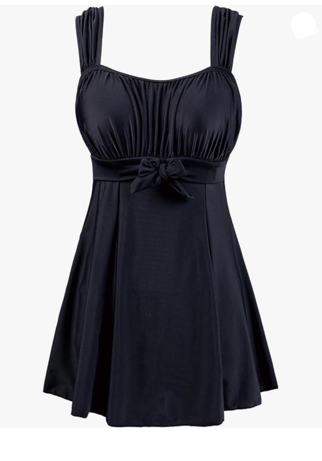 Wantdo Womens Black One Piece Swimwear Ruffled Swimdress US 1618 eBay