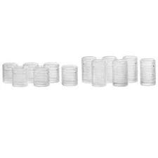 Jupiter by Fortessa DOF and Beverage Glass, Beaded Design Texture, Set of 12