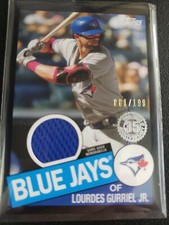 2020 Topps Series 2 Lourdes Gurriel Jr. 1985 Relic Black /199 Blue Jays 