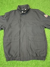 Bulwark Flame Resistant Navy Blue Nomex Bomber Jacket. Size-LARGE