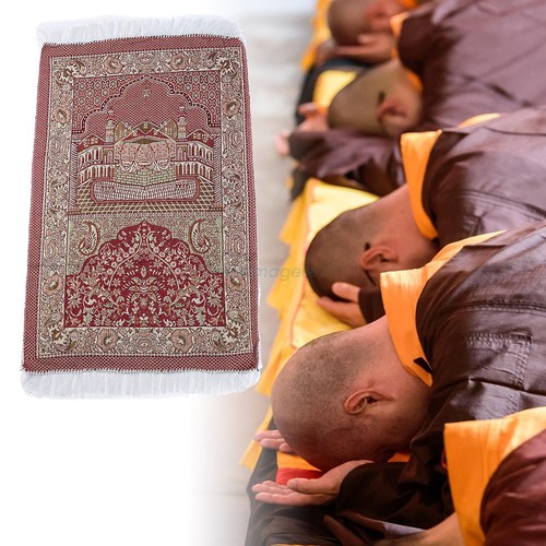 AU Islamic Prayer Mat Muslims Mat Thick Soft Prayer Rug for Eid Travel Ramadan - Picture 28 of 50