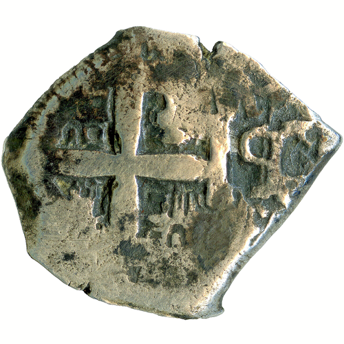 ☆ HISPANIC SILVER COB • COLONIAL 4 REAL 1757 POTOSI • FERNANDO VI ☆ C-414 ☆C9840 - Picture 5 of 7