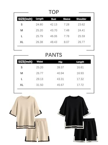 Damen 2-teilige Outfits passende Lounge-Sets für Frauen Sommer Medium Aprikose - Bild 8 von 8
