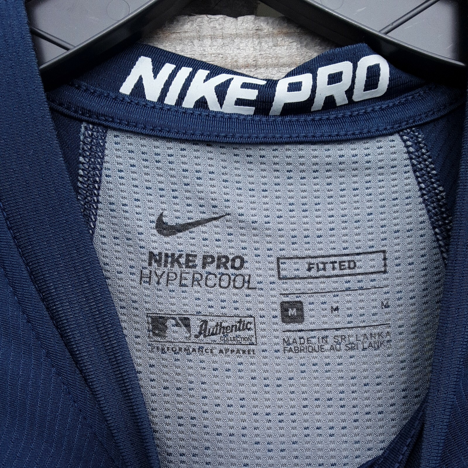 Nike Pro Combat MLB Baseball Fitted Hypercool Blu… - image 4
