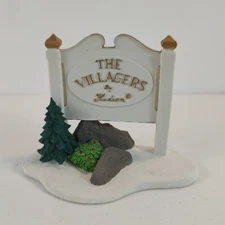 1989 Hudson Pewter Villagers Plaque Sign 4942 