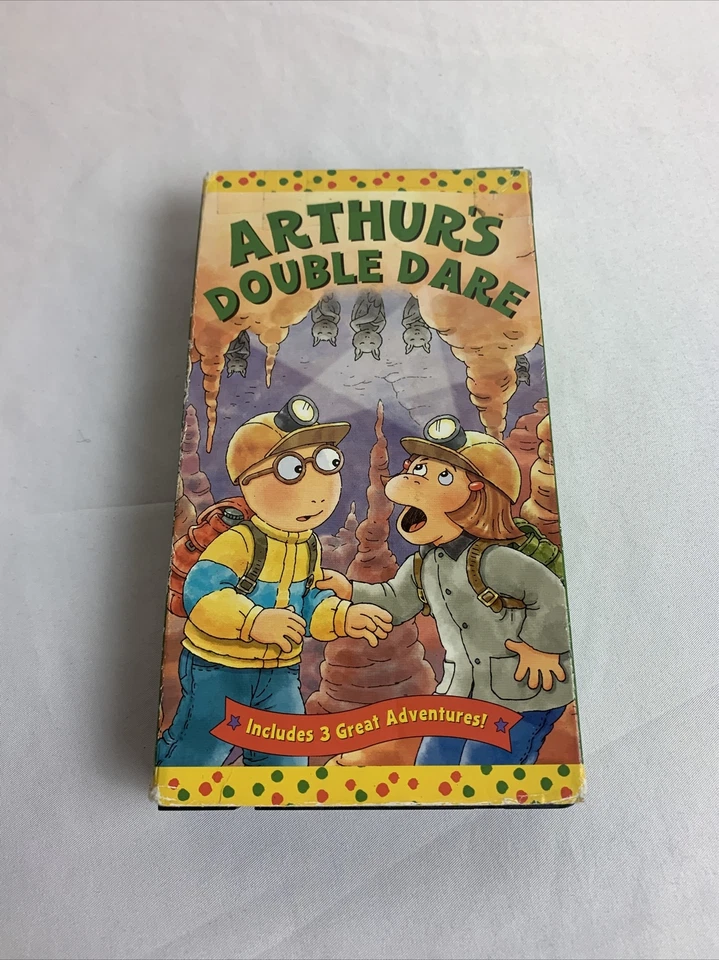 Rare Vintage Arthur's Double Dare-3 Great Adventures (VHS 2004) Foto 2 de 3