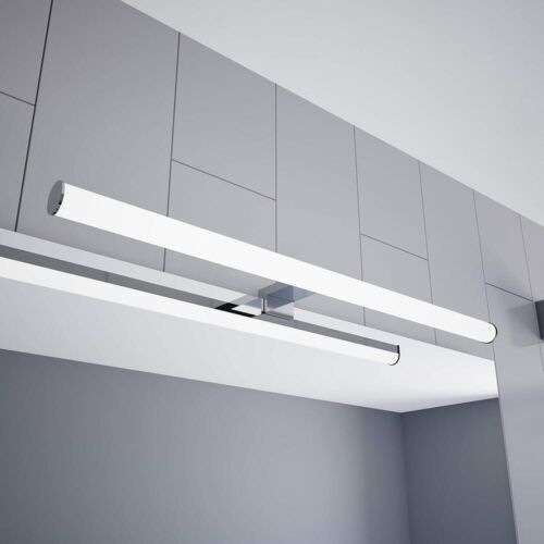 Lampada led da specchio bagno applique 9 w luce naturale 4000k colore argento - Foto 2 di 5